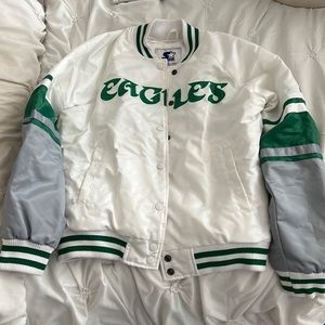 Starter Eagles Kelly green starter jacket